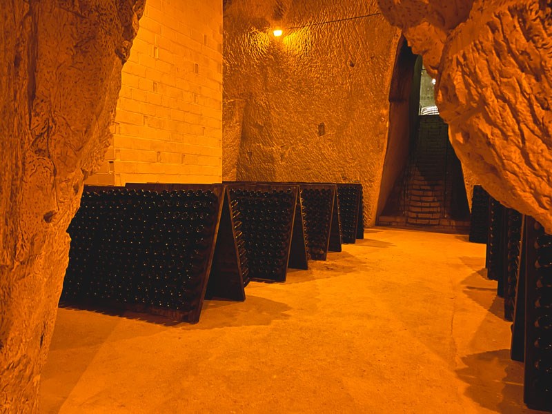 Champagne Charles Heidsieck riddling-tafel